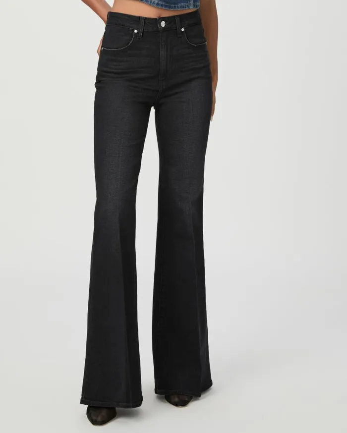 PAIGE Flare Women Charlie Flare Jean 8211 Midnight Raven PAIGE Flare Women Charlie Flare Jean 8211 Midnight Raven