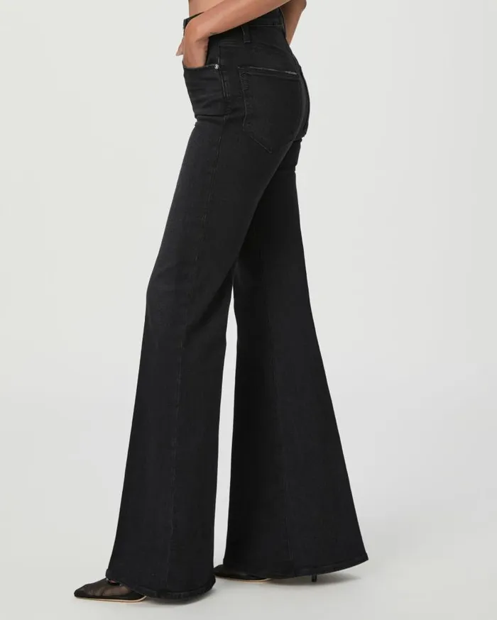 PAIGE Flare Women Charlie Flare Jean 8211 Midnight Raven PAIGE Flare Women Charlie Flare Jean 8211 Midnight Raven
