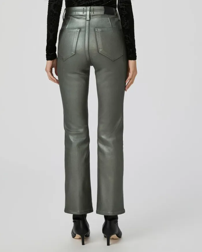 PAIGE Flare Women Claudine Flare Jean 8211 Mystical Green Luxe Coating PAIGE Flare Women Claudine Flare Jean 8211 Mystical Green Luxe Coating