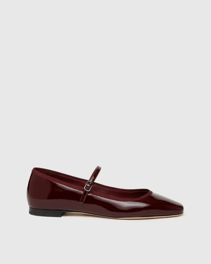 PAIGE Flats Women Jolie Flat 8211 Oxblood Patent Leather