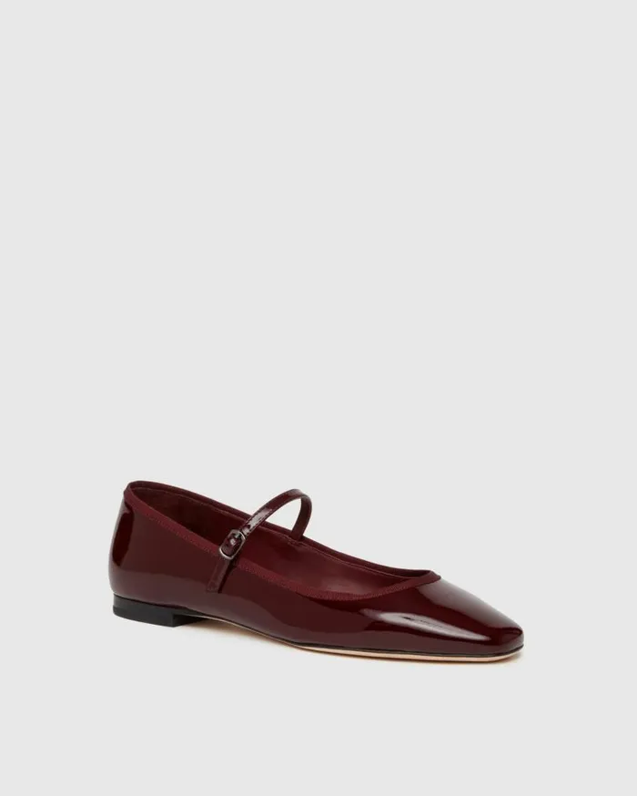 PAIGE Flats Women Jolie Flat 8211 Oxblood Patent Leather PAIGE Flats Women Jolie Flat 8211 Oxblood Patent Leather