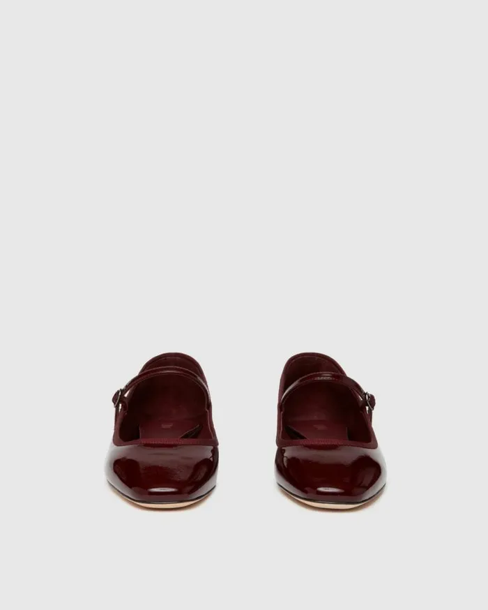 PAIGE Flats Women Jolie Flat 8211 Oxblood Patent Leather PAIGE Flats Women Jolie Flat 8211 Oxblood Patent Leather