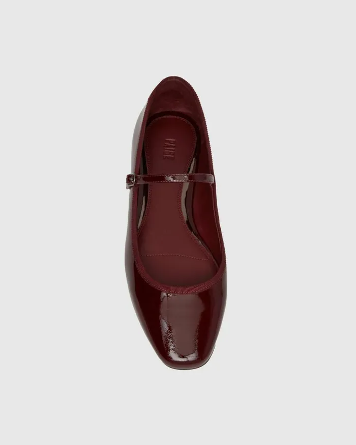 PAIGE Flats Women Jolie Flat 8211 Oxblood Patent Leather PAIGE Flats Women Jolie Flat 8211 Oxblood Patent Leather