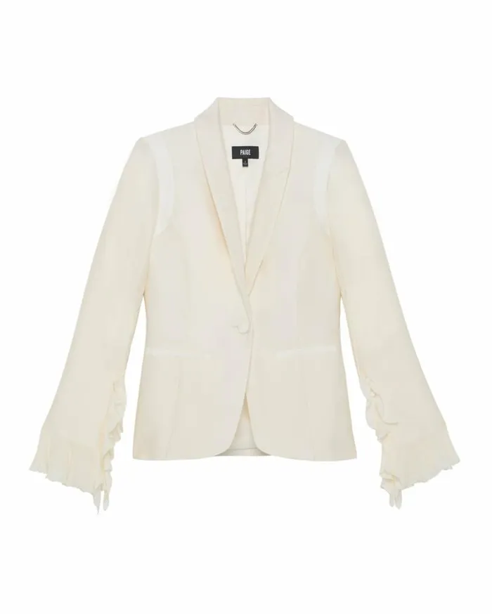 PAIGE Jackets and Coats Women 20th Anniversary Capsule Sussex Blazer 8211 Freshwater Pearl