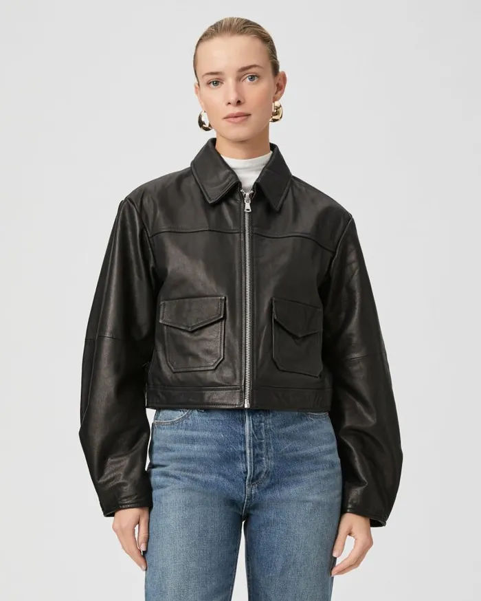 PAIGE Jackets and Coats Women Clyde Jacket 8211 Black Leather PAIGE Jackets and Coats Women Clyde Jacket 8211 Black Leather