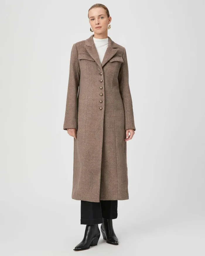 PAIGE Jackets and Coats Women Lucrezia Coat 8211 Rye Brown Multi PAIGE Jackets and Coats Women Lucrezia Coat 8211 Rye Brown Multi