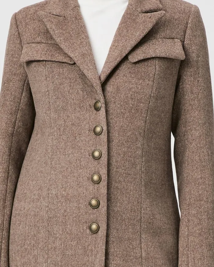 PAIGE Jackets and Coats Women Lucrezia Coat 8211 Rye Brown Multi PAIGE Jackets and Coats Women Lucrezia Coat 8211 Rye Brown Multi