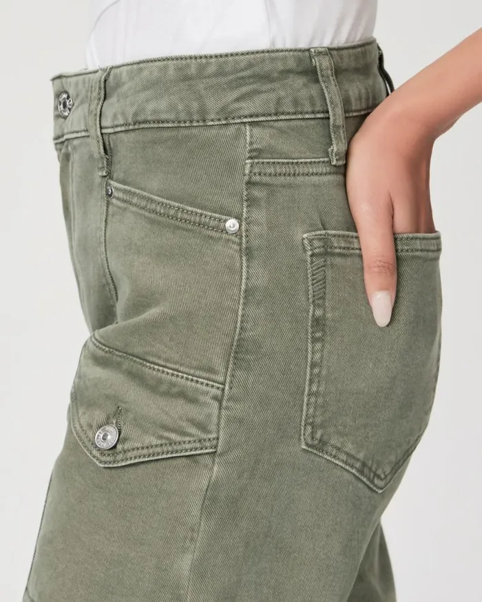 PAIGE Pants Women Alexis Cargo Barrel Leg Jean 8211 Vintage Ivy Green PAIGE Pants Women Alexis Cargo Barrel Leg Jean 8211 Vintage Ivy Green