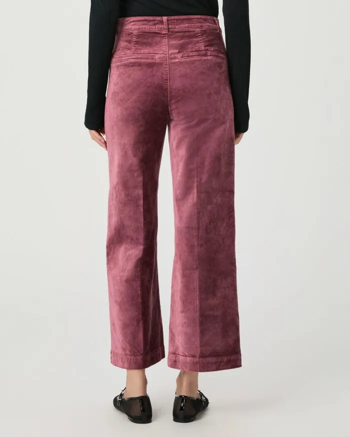 PAIGE Pants Women Anessa Trouser Wide Leg Pant 8211 Rose Tea Velvet PAIGE Pants Women Anessa Trouser Wide Leg Pant 8211 Rose Tea Velvet