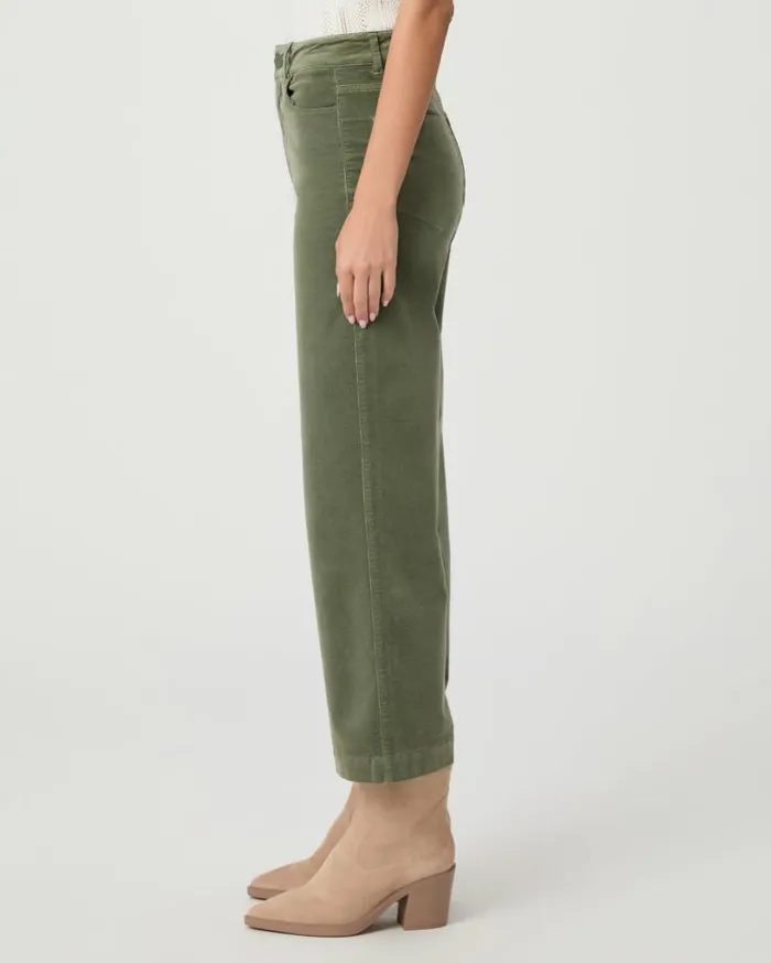 PAIGE Pants Women Anessa Wide Leg Pant 8211 Aloe Corduroy PAIGE Pants Women Anessa Wide Leg Pant 8211 Aloe Corduroy