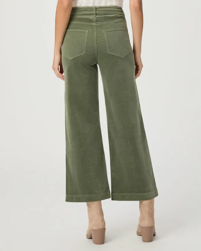 PAIGE Pants Women Anessa Wide Leg Pant 8211 Aloe Corduroy PAIGE Pants Women Anessa Wide Leg Pant 8211 Aloe Corduroy