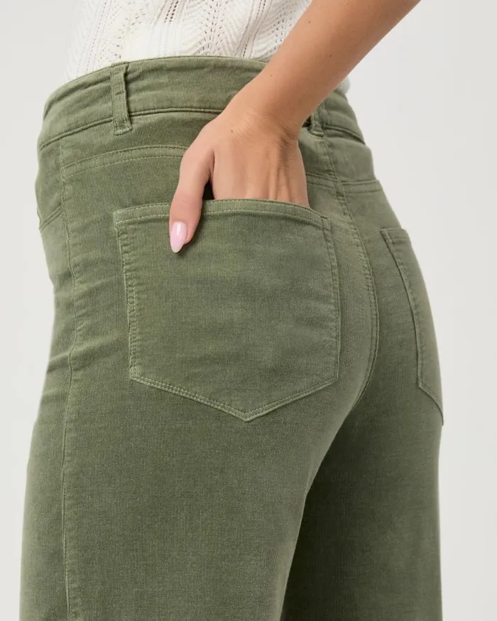 PAIGE Pants Women Anessa Wide Leg Pant 8211 Aloe Corduroy PAIGE Pants Women Anessa Wide Leg Pant 8211 Aloe Corduroy