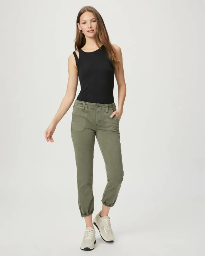 PAIGE Pants Women Mayslie Jogger 8211 Vintage Ivy Green