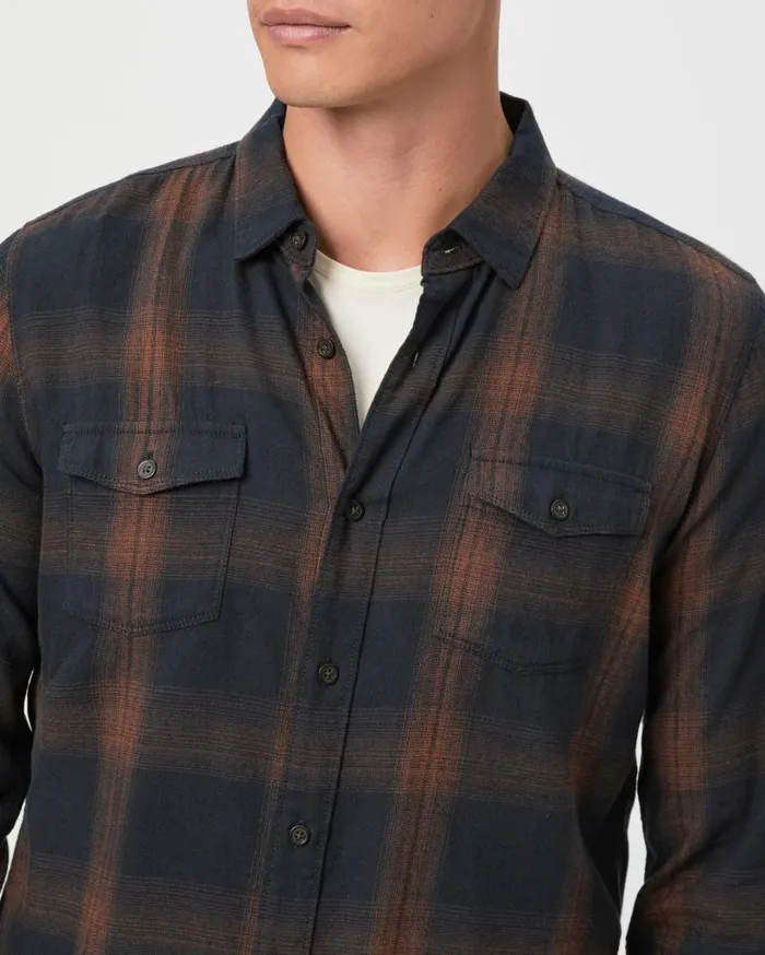 PAIGE Shirts Men Everett Shirt 8211 Carbon Shell PAIGE Shirts Men Everett Shirt 8211 Carbon Shell