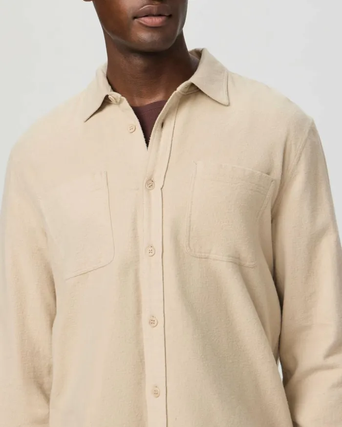 PAIGE Shirts Men Kallen Button Up 8211 Moroccan Clay PAIGE Shirts Men Kallen Button Up 8211 Moroccan Clay