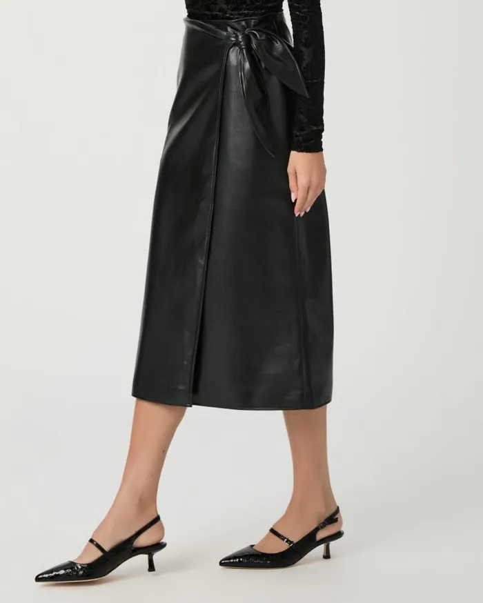 PAIGE Skirts Women Ogden Skirt 8211 Black Faux Leather PAIGE Skirts Women Ogden Skirt 8211 Black Faux Leather