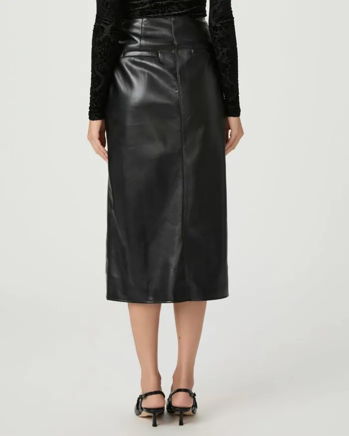 PAIGE Skirts Women Ogden Skirt 8211 Black Faux Leather PAIGE Skirts Women Ogden Skirt 8211 Black Faux Leather