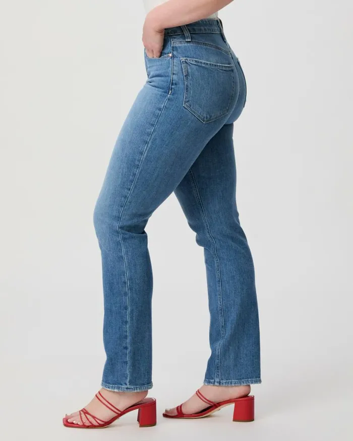 PAIGE Straight Women Flaunt Denim Knockout Straight Jean 8211 Mosaic