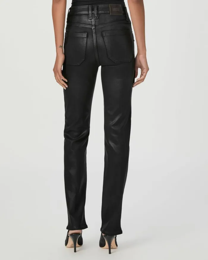 PAIGE Straight Women Stella Cargo Straight Jean 8211 Black Fog Luxe Coating PAIGE Straight Women Stella Cargo Straight Jean 8211 Black Fog Luxe Coating