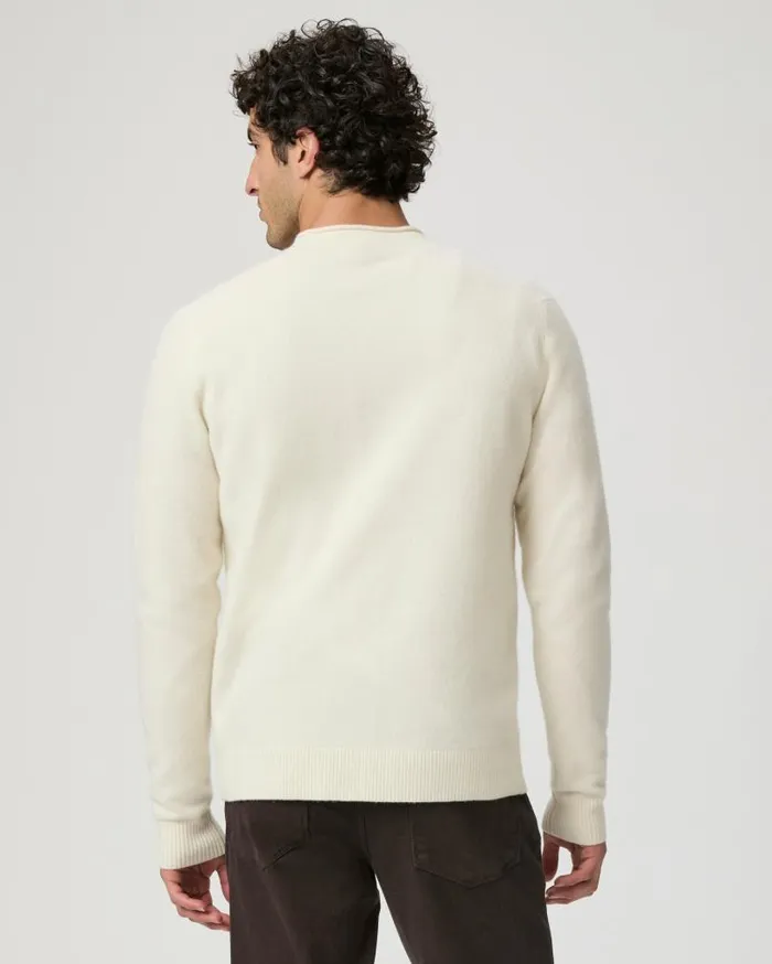PAIGE Sweaters and Sweatshirts Men Icon Capsule Vick Crew Neck Sweater 8211 Natural