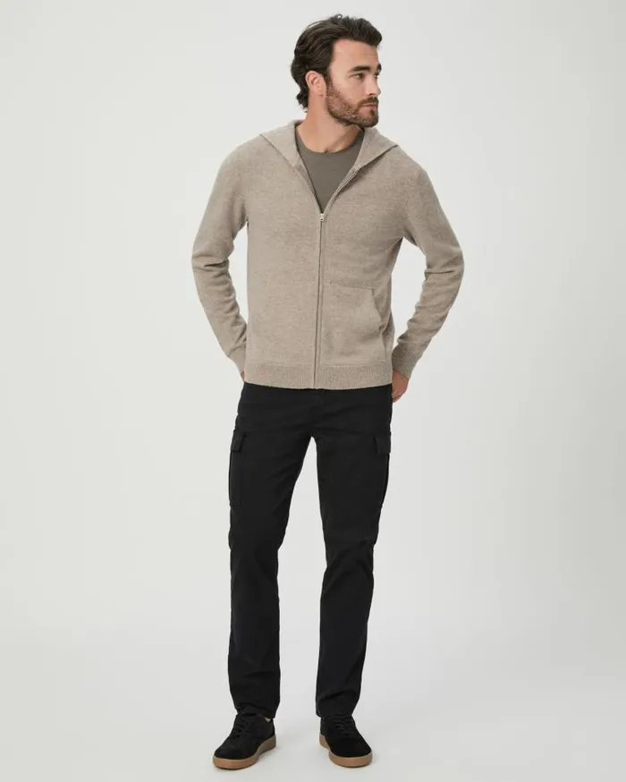 PAIGE Sweaters and Sweatshirts Men Swanson Full Zip Sweater 8211 Rice Flower PAIGE Sweaters and Sweatshirts Men Swanson Full Zip Sweater 8211 Rice Flower