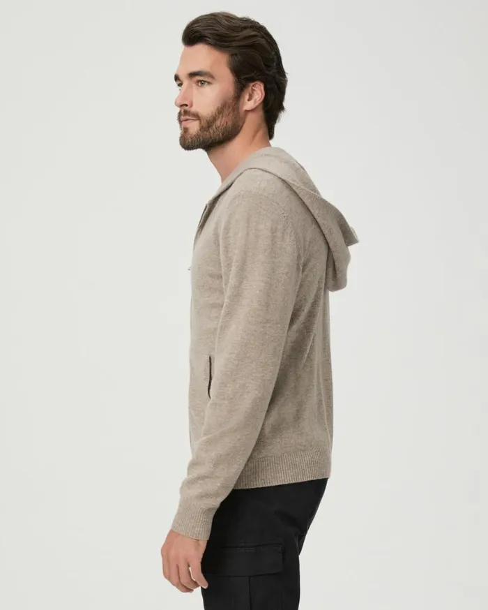 PAIGE Sweaters and Sweatshirts Men Swanson Full Zip Sweater 8211 Rice Flower PAIGE Sweaters and Sweatshirts Men Swanson Full Zip Sweater 8211 Rice Flower