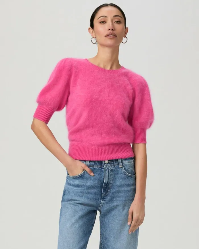 PAIGE Sweaters and Sweatshirts Women Gladiolus Sweater 8211 Cherries Jubilee Cashmere PAIGE Sweaters and Sweatshirts Women Gladiolus Sweater 8211 Cherries Jubilee Cashmere