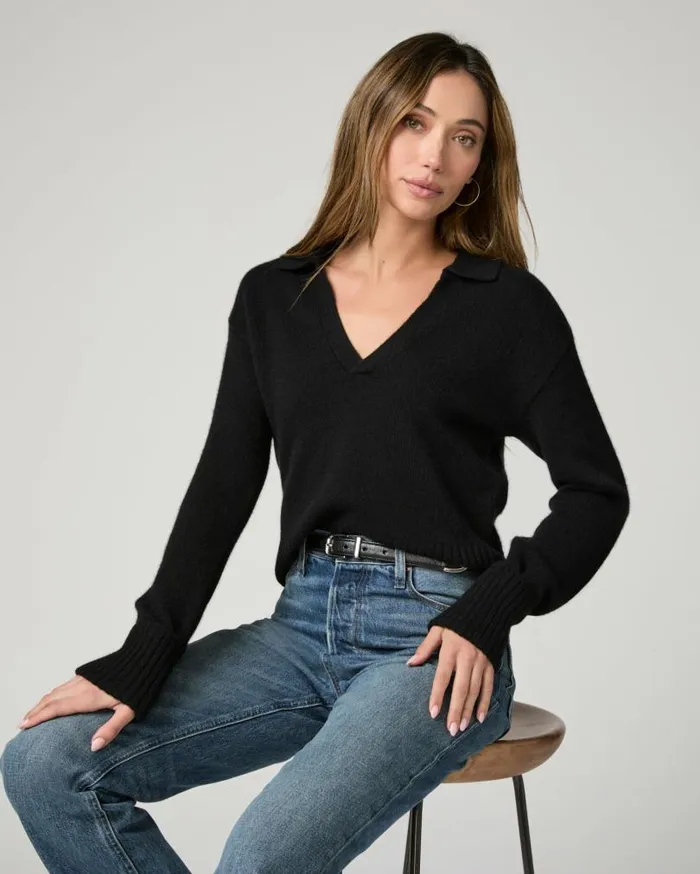 PAIGE Sweaters and Sweatshirts Women Maxie Sweater 8211 Black Cashmere