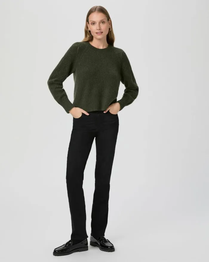 PAIGE Sweaters and Sweatshirts Women Monserrat Sweater 8211 Olive Night Cashmere
