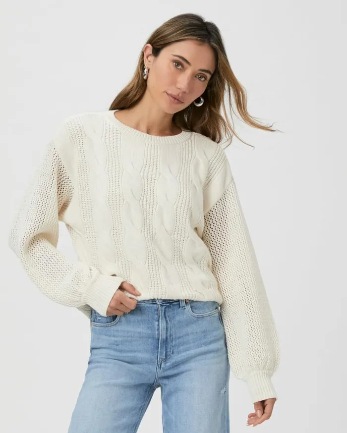 PAIGE Sweaters and Sweatshirts Women Osanne Sweater 8211 Ivory