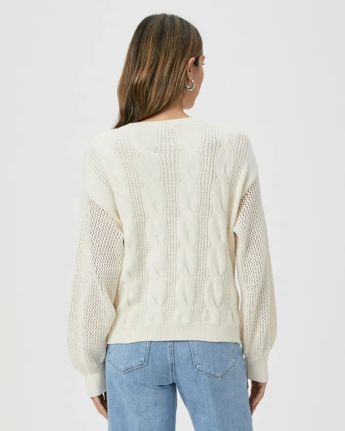 PAIGE Sweaters and Sweatshirts Women Osanne Sweater 8211 Ivory PAIGE Sweaters and Sweatshirts Women Osanne Sweater 8211 Ivory