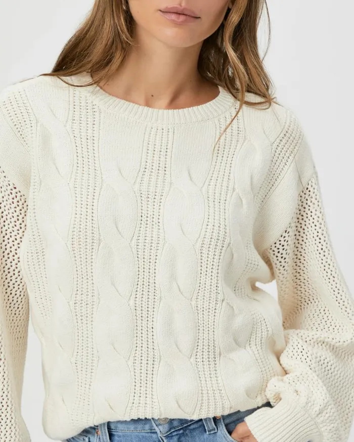 PAIGE Sweaters and Sweatshirts Women Osanne Sweater 8211 Ivory PAIGE Sweaters and Sweatshirts Women Osanne Sweater 8211 Ivory