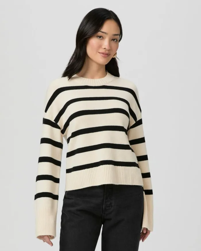 PAIGE Sweaters and Sweatshirts Women Zofia Sweater 8211 Latte Foam Multi