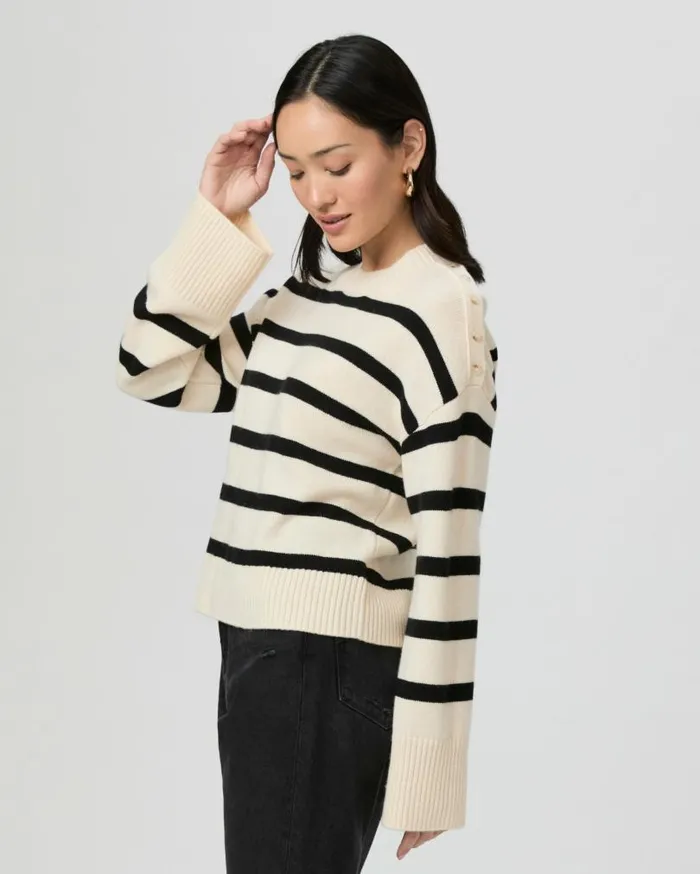 PAIGE Sweaters and Sweatshirts Women Zofia Sweater 8211 Latte Foam Multi