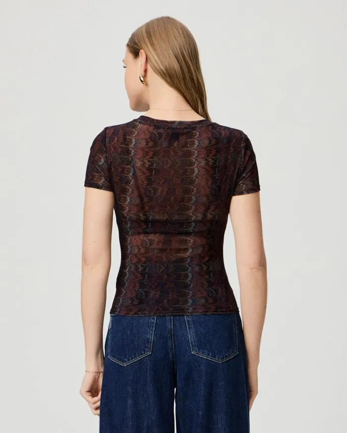 PAIGE Tees and Tanks Women Exclusive Fiora Tee 8211 Navy Multi PAIGE Tees and Tanks Women Exclusive Fiora Tee 8211 Navy Multi