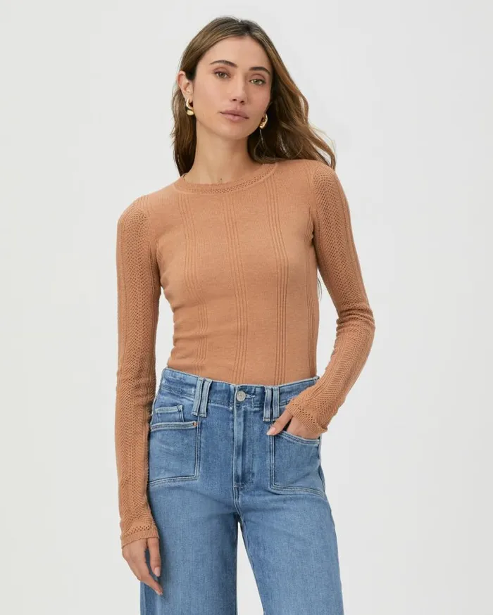PAIGE Tops and Blouses Women Claire Top 8211 Macchiato