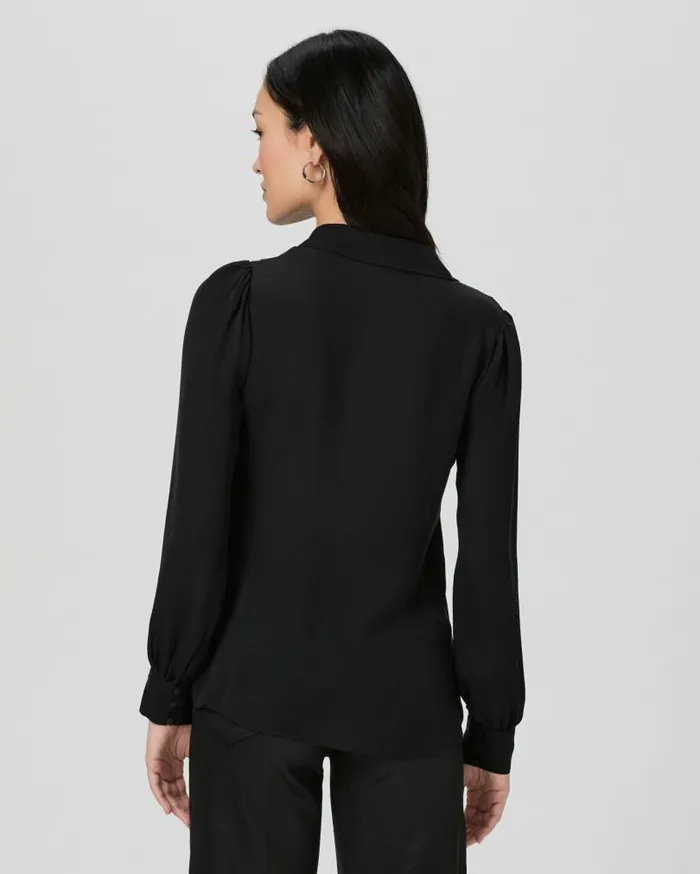 PAIGE Tops and Blouses Women Clairette Blouse 8211 Black Silk PAIGE Tops and Blouses Women Clairette Blouse 8211 Black Silk