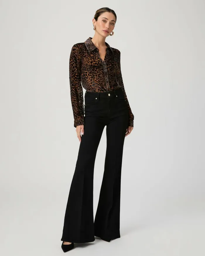 PAIGE Tops and Blouses Women Desano Shirt 8211 Landslide Multi Velvet