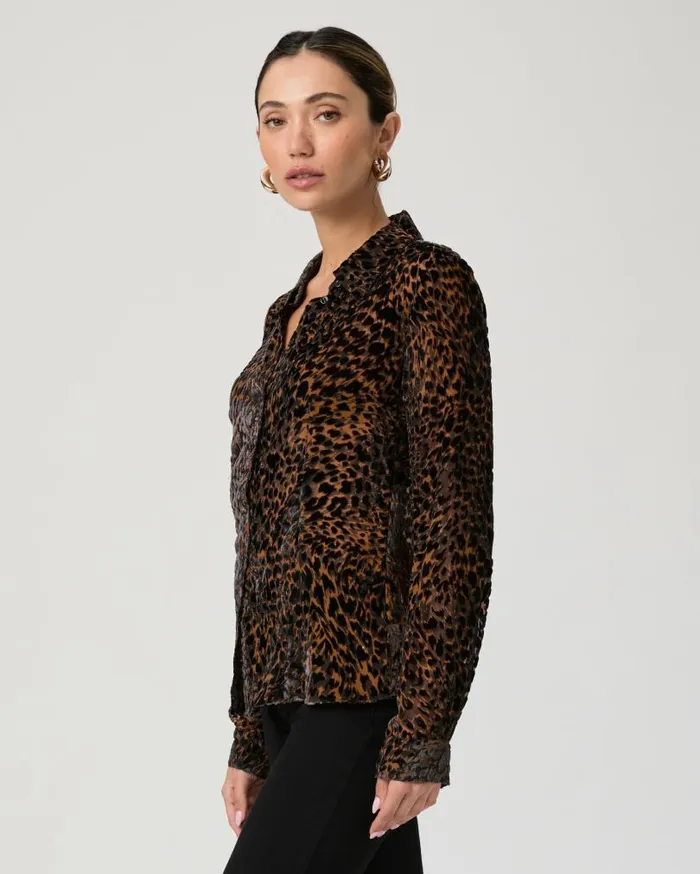 PAIGE Tops and Blouses Women Desano Shirt 8211 Landslide Multi Velvet