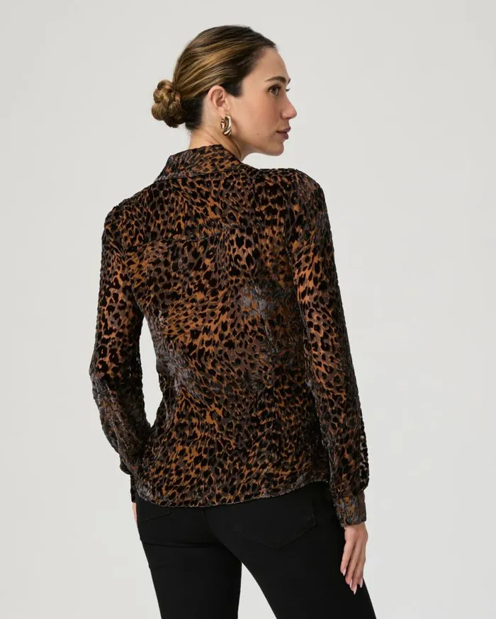 PAIGE Tops and Blouses Women Desano Shirt 8211 Landslide Multi Velvet