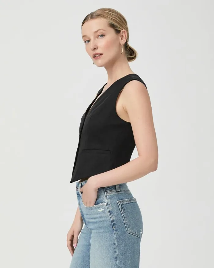 PAIGE Tops and Blouses Women Iris Vest 8211 Black PAIGE Tops and Blouses Women Iris Vest 8211 Black