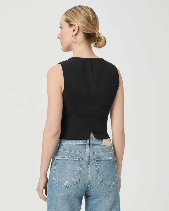 PAIGE Tops and Blouses Women Iris Vest 8211 Black PAIGE Tops and Blouses Women Iris Vest 8211 Black