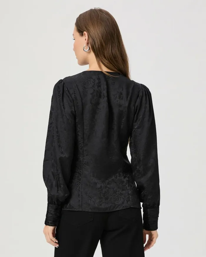 PAIGE Tops and Blouses Women Marielle Top 8211 Black Silk PAIGE Tops and Blouses Women Marielle Top 8211 Black Silk
