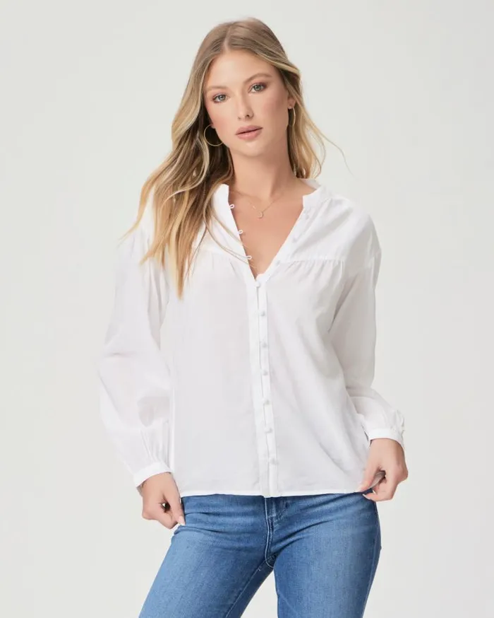 PAIGE Tops and Blouses Women Marline Shirt 8211 White PAIGE Tops and Blouses Women Marline Shirt 8211 White