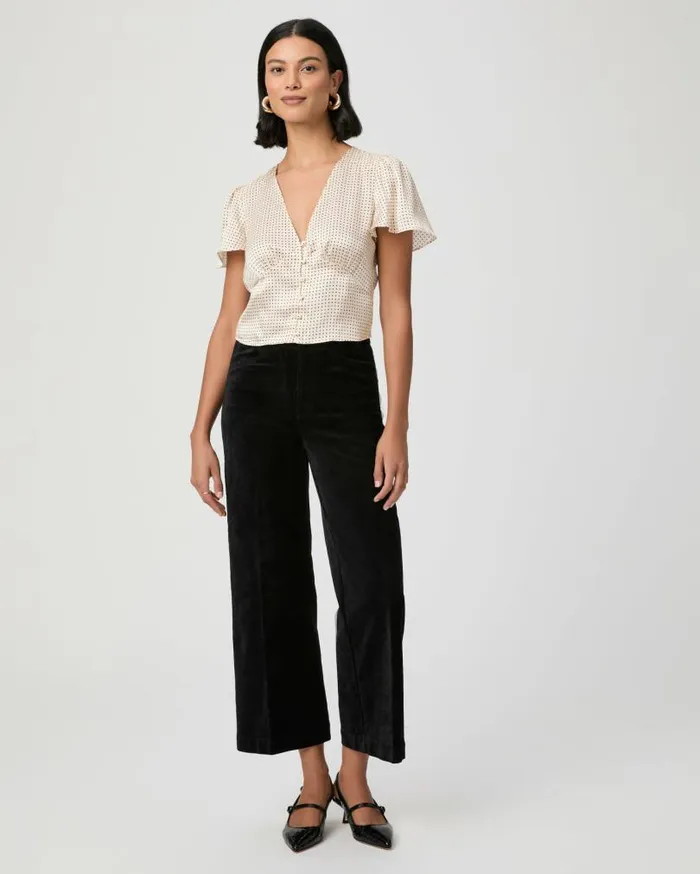 PAIGE Tops and Blouses Women Miso Top 8211 TravertineBlack Silk PAIGE Tops and Blouses Women Miso Top 8211 TravertineBlack Silk