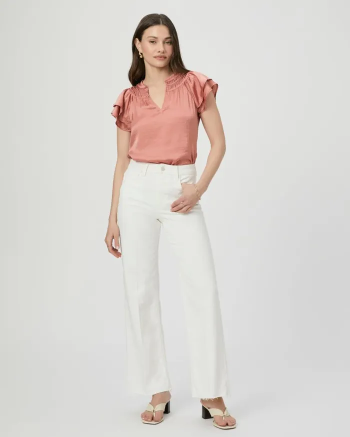 PAIGE Tops and Blouses Women Moriah Top 8211 Pink Terracotta PAIGE Tops and Blouses Women Moriah Top 8211 Pink Terracotta