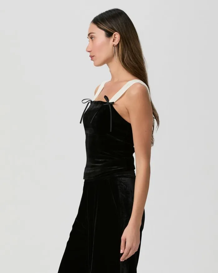 PAIGE Tops and Blouses Women Tuli Top 8211 BlackWhite Velvet PAIGE Tops and Blouses Women Tuli Top 8211 BlackWhite Velvet