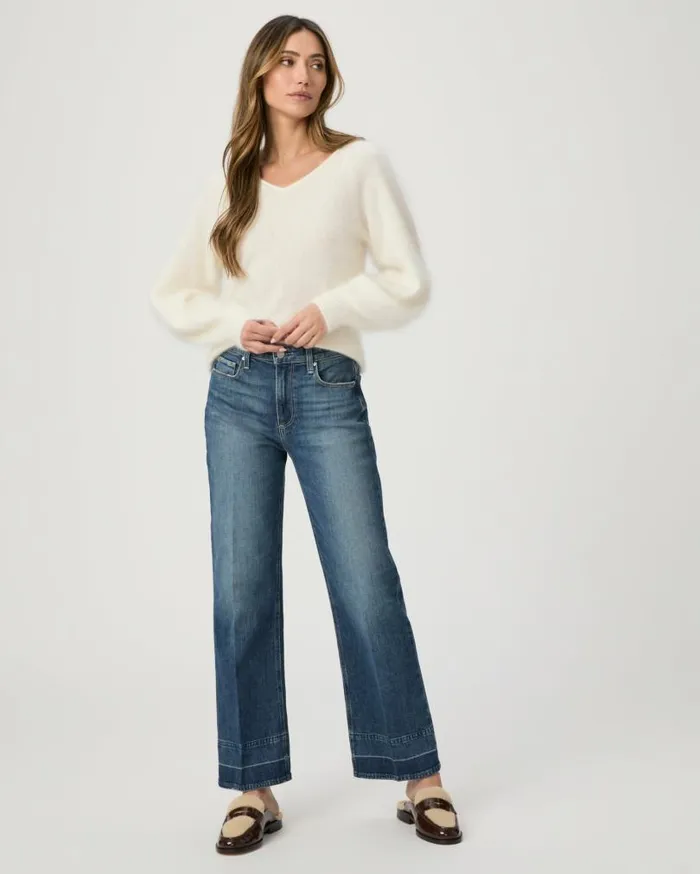 PAIGE Wide Leg Women Leenah Ankle Wide Leg Jean 8211 Mix Tape