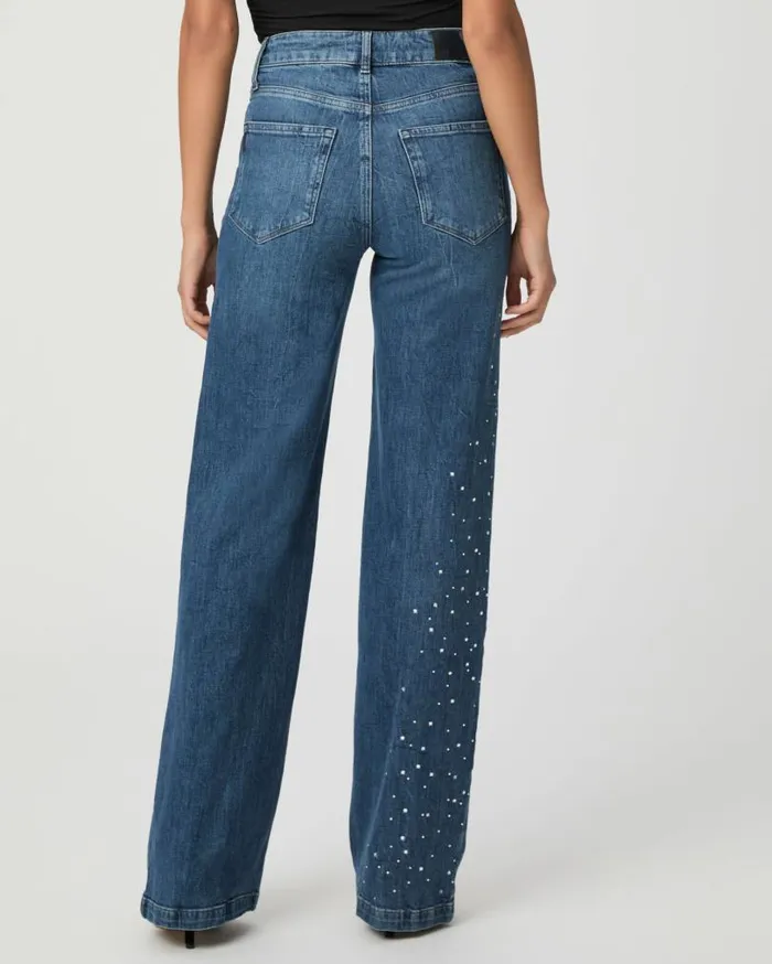 PAIGE Wide Leg Women Sasha Wide Leg Jean 8211 Laurena Embellished PAIGE Wide Leg Women Sasha Wide Leg Jean 8211 Laurena Embellished