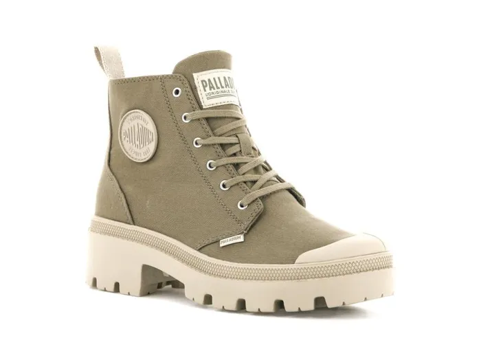 PALLADIUM PALLABASE TWILL Butternut Women Boots PALLADIUM PALLABASE TWILL Butternut Women Boots